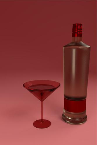 Bottle and Glass preview image